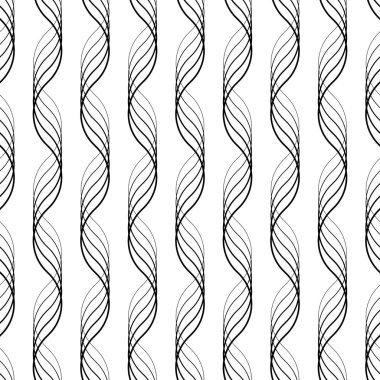 Sorunsuz kavisli şekli desen