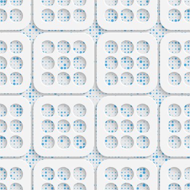 Sorunsuz kare ve daire desen. Soyut şekiller arka plan