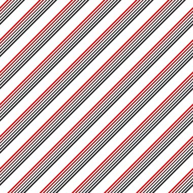Sorunsuz çapraz çizgi ve çizgi deseni. Vektör siyah ve kırmızı 