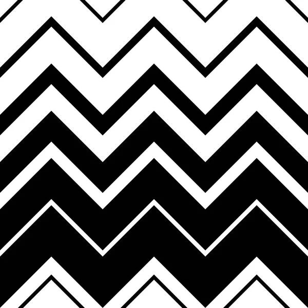 Nahtloses Zickzackmuster. abstrakte schwarz-weiße Streifen und Linien — Stockvektor