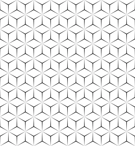 Geometrische Volume textuur. Zwart-wit Print ontwerp. — Stockvector