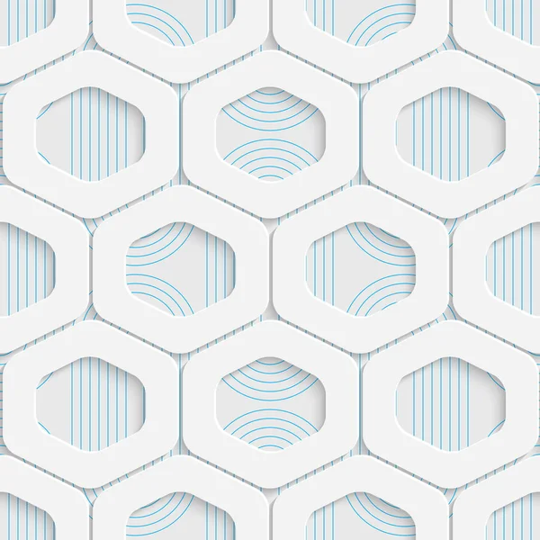 シームレスな折り紙のパターン。3 d のモダンな格子の背景 — ストックベクタ