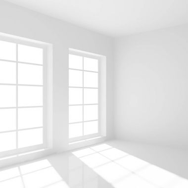 boş oda ile pencere eşiği