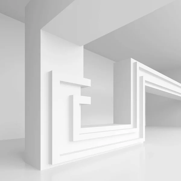 Fehér oszlop Interior Design — Stock Fotó