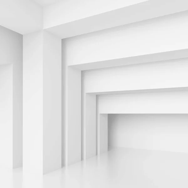 Design interiéru bílý sloup — Stock fotografie
