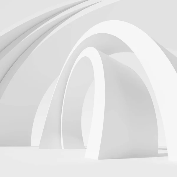 Arquitetura Fundo Circular. Projeto abstrato do edifício — Fotografia de Stock