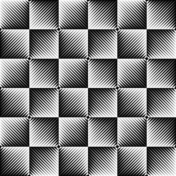Sömlös Square och randigt mönster — Stock vektor