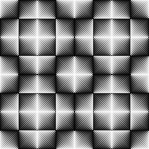 Nahtlose geometrische Muster. Vektor schwarz-weiße Textur — Stockvektor