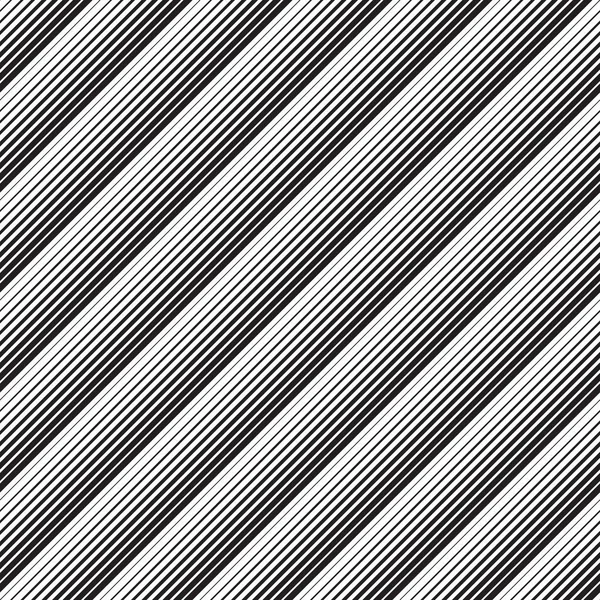 Bande diagonale sans couture et motif de ligne. Vecteur noir et blanc — Image vectorielle