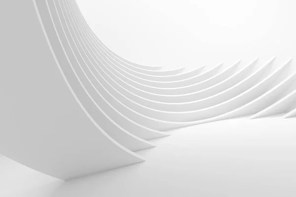 Круговой фон белой архитектуры — стоковое фото