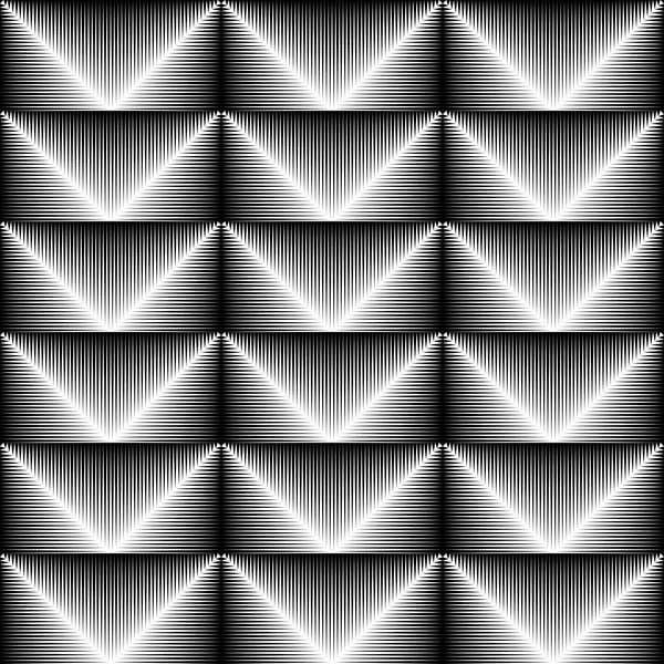 Безшовний геометричний візерунок. Вектор Чорно-біла текстура тканини — стоковий вектор