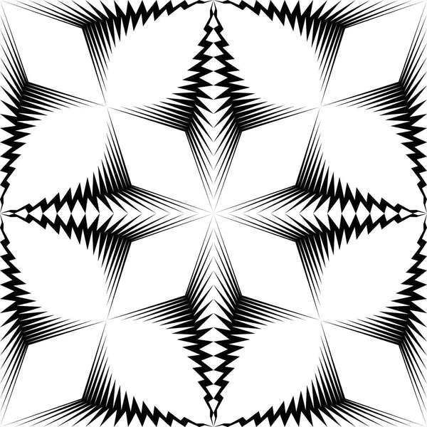 无缝的几何图案。矢量黑白水晶质感 — 图库矢量图片