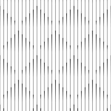 Seamless Vertical Line Pattern. Vector Monochrome Background clipart