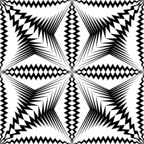 シームレスな星のパターン。ベクトル黒と白の Wrappimg ペーパー バック — ストックベクタ