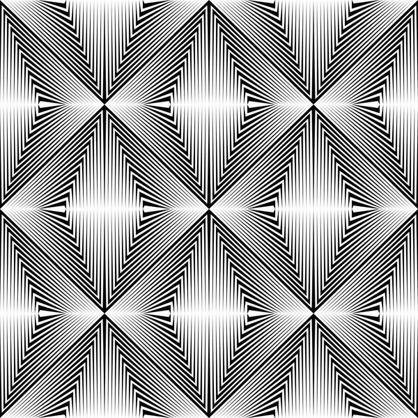 Bezszwowe Rhombus wzór. Wektor linia monochromatyczne tła — Wektor stockowy