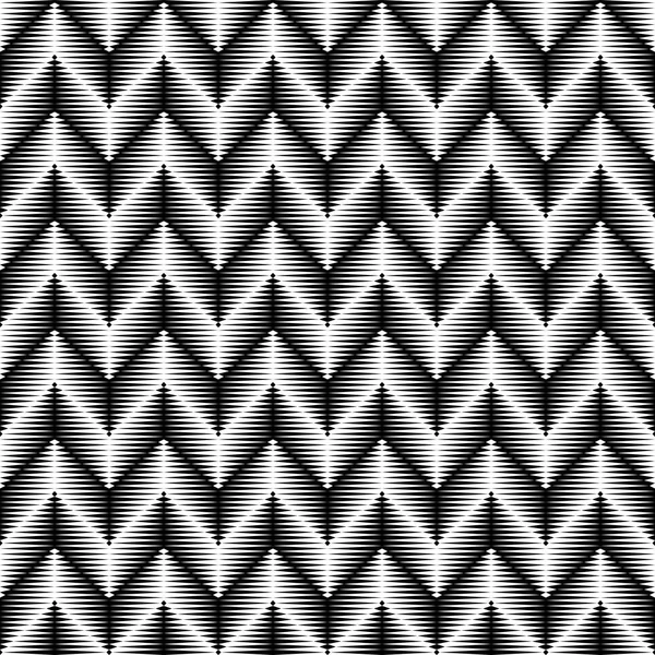 Seamless Zig Zag Pattern. Abstract Monochrome Background — Stock Vector