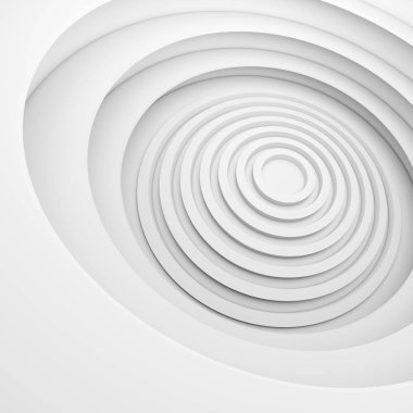 Beyaz mimari daire. Soyut iç tasarım