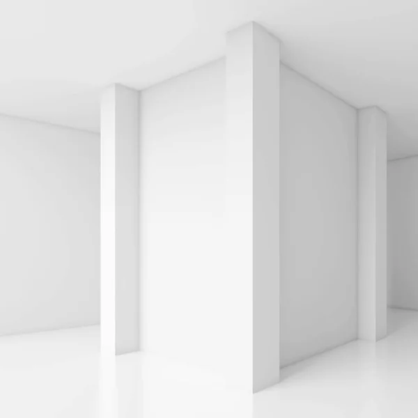 Abstract Architecture Design. Bianco sfondo moderno — Foto Stock