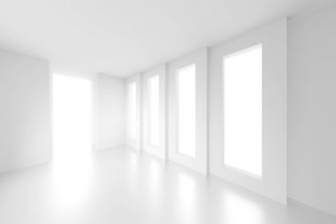 boş oda ile pencere eşiği