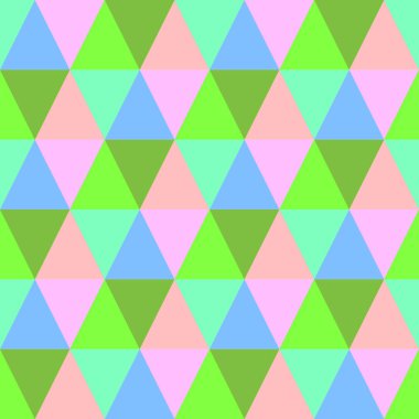 Kesintisiz renkli üçgen arka plan. Soyut Tekstil desen