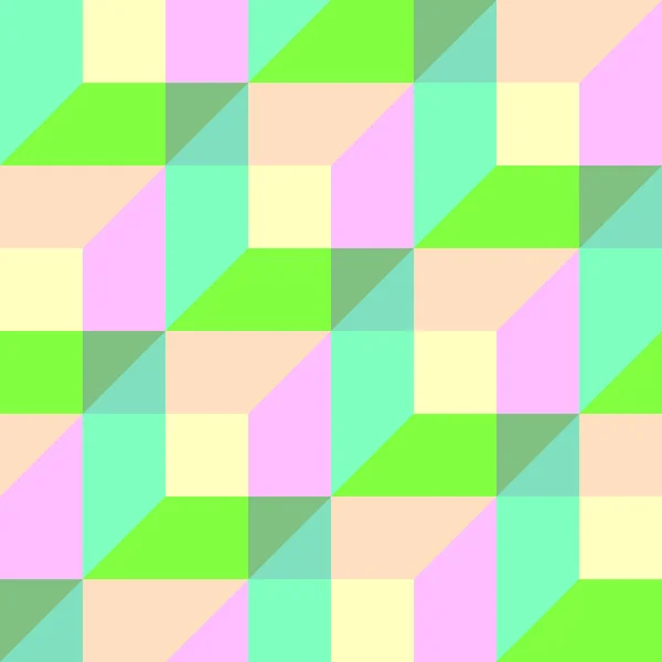 Inconsútil patrón de cubo 3d colorido. Papel de envoltura vectorial Backgro — Archivo Imágenes Vectoriales