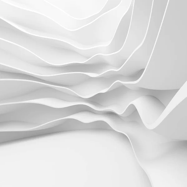 Architettura bianca sfondo circolare. Abstract Interior Design — Foto Stock