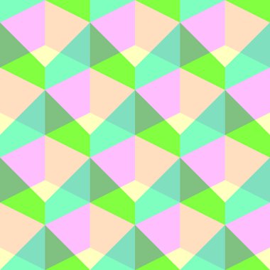 Kesintisiz renkli küp desen. Vektör sarma kağıdı arka plan