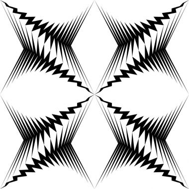 Seamless yıldız modeli. Vektör siyah ve beyaz kağıt Bac kaydırma