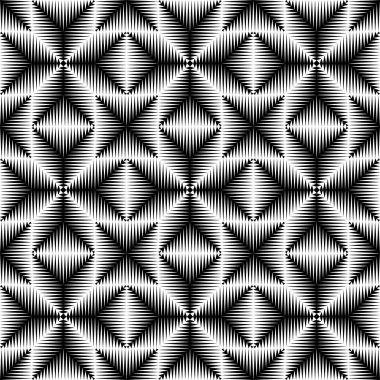 Dikişsiz çapraz desen. Soyut siyah ve beyaz arka plan