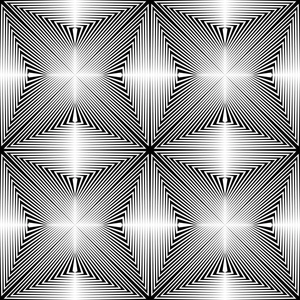Seamless Star Pattern. Vector Black and White Wrappimg Paper Bac — Stock Vector