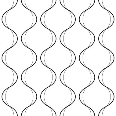 Sorunsuz kavisli şekli desen