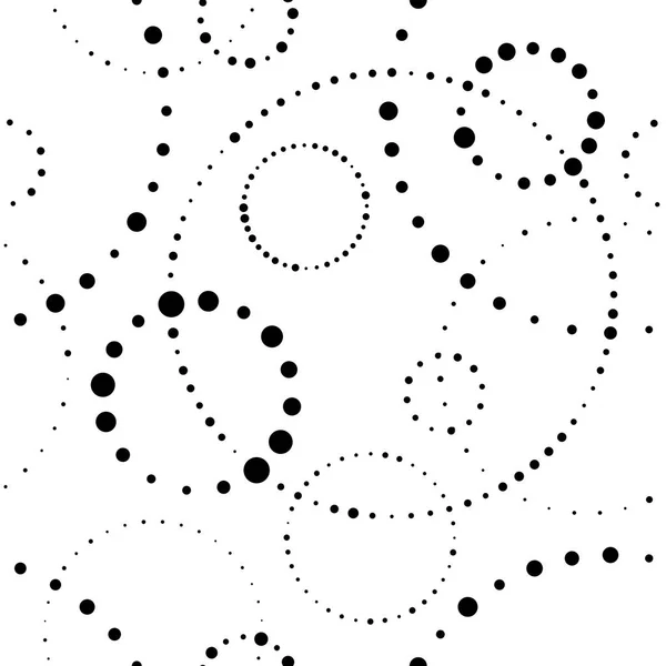 Sömlös hålcirkel. Abstrakt Vecror Minimal bakgrund — Stock vektor