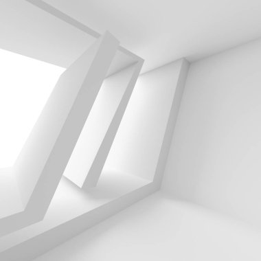 Mimari tasarım. Beyaz Modern arka plan