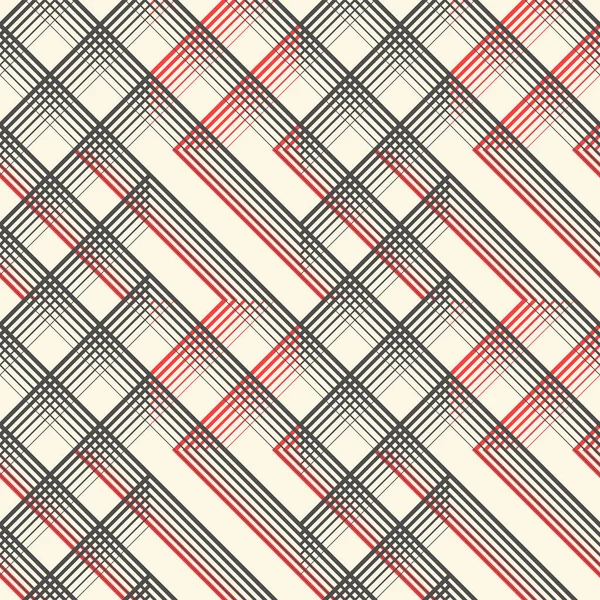 Adorno a cuadros británico. Resumen Diagonal Thin Line Art Patter — Vector de stock