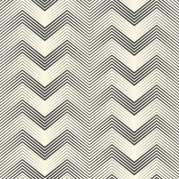 Nahtloses Zickzackmuster. abstrakte schwarz-weiße Streifen und Linien — Stockvektor