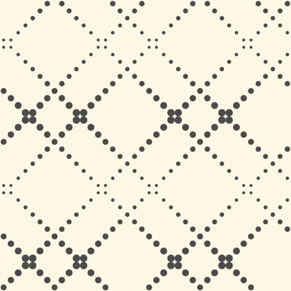 シームレスなサークル パターン。白黒ドットのベクトルの背景 — ストックベクタ