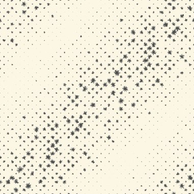 Seamless yıldız modeli. Vektör siyah ve beyaz Noel Backgrou