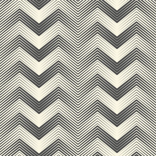 Padrão Zig Zag sem costura. Linha preta e branca abstrata Backgrou — Vetor de Stock