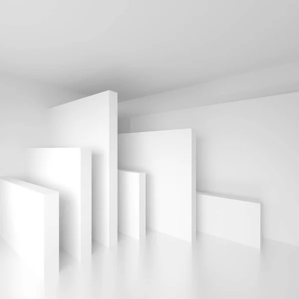 Abstrakte Architekturgestaltung. weißer moderner Hintergrund. minimale b — Stockfoto