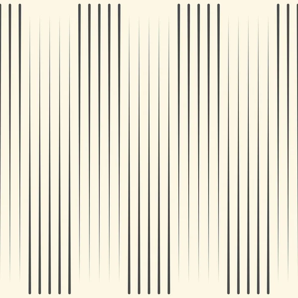 Seamless Vertical Line Pattern. Vektor Hitam dan Belang Putih Ba - Stok Vektor