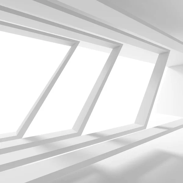 Minimalista belsőépítészet. Üres szoba ablak — Stock Fotó