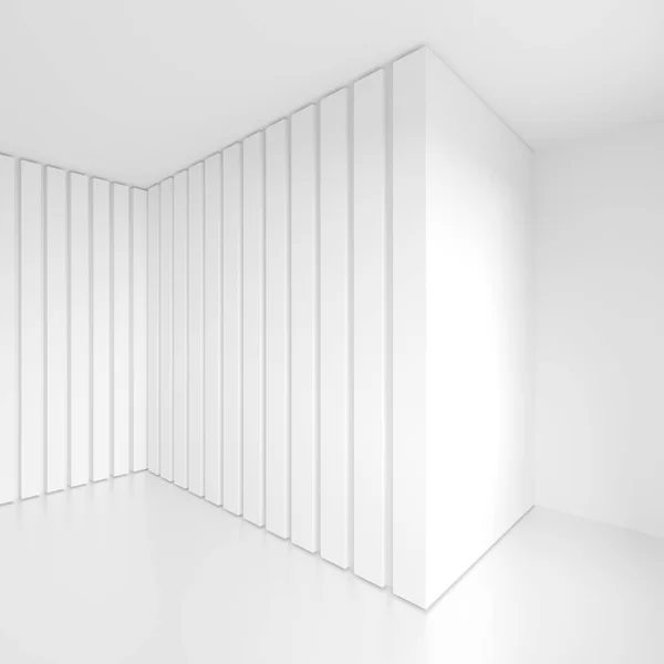 Abstract architectuurontwerp. Witte moderne achtergrond. Minimale B — Stockfoto