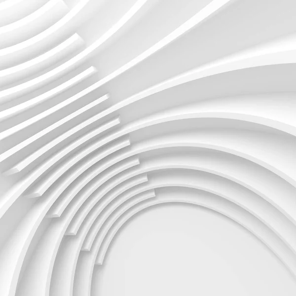 白い建築円形の背景。現代の建築デザイン — ストック写真