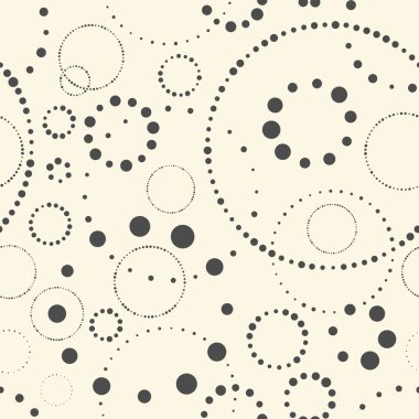 Kesintisiz Daire desen. Soyut vektör yuvarlak arka plan