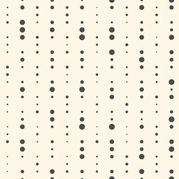 Naadloze Dots patroon. Vector monochroom cirkel achtergrond — Stockvector