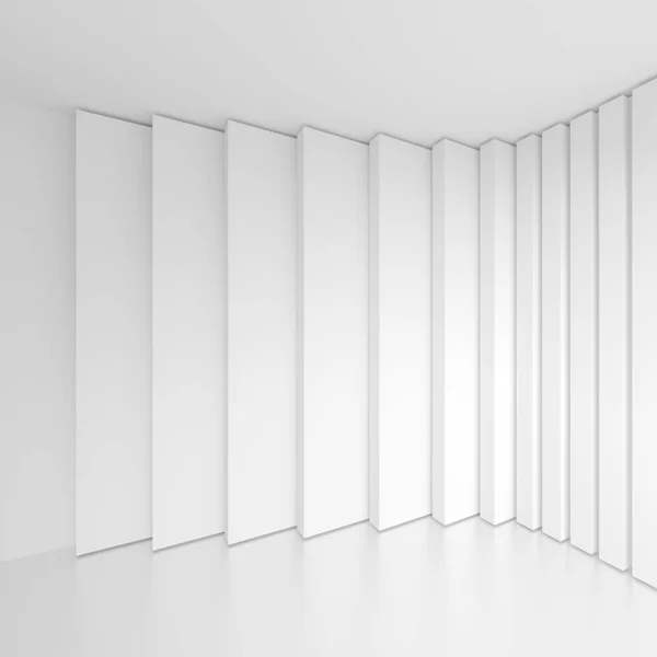 Λευκό τοίχο. Βιομηχανική δημιουργική ιδέα. Σύγχρονη αρχιτεκτονική Bac — Φωτογραφία Αρχείου