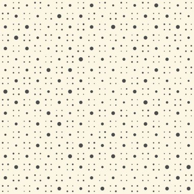Kesintisiz en az daire desen. Vektör tek renkli Polka doku