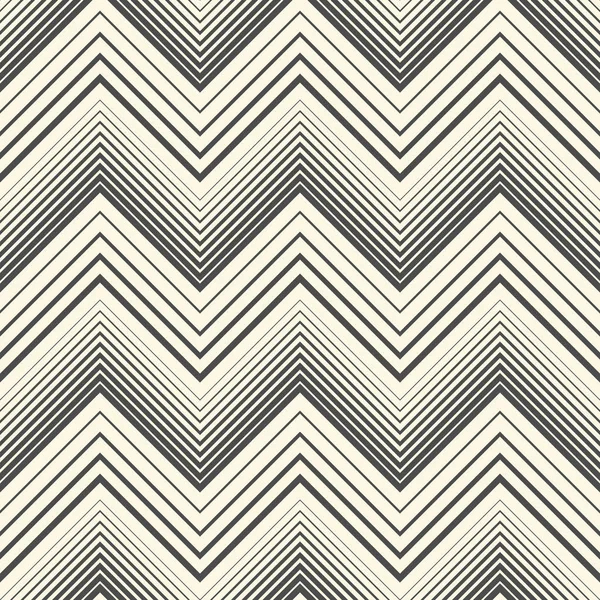 Seamless Zig Zag Pattern. Abstract Black and White Background. V — Stock Vector