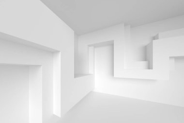 İç arka plan. 3D render