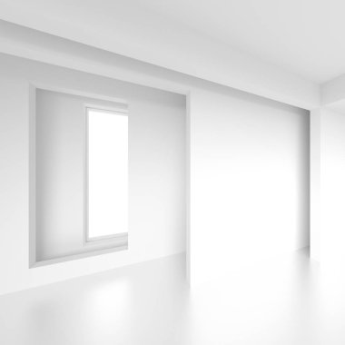 Beyaz Fütürist geçmişi. 3d oluşturma